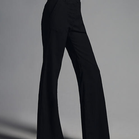 Maeve Anthropologie Naomi High-Rise Wide-Leg Jeans Linen Blend Size 4P - Picture 4 of 16